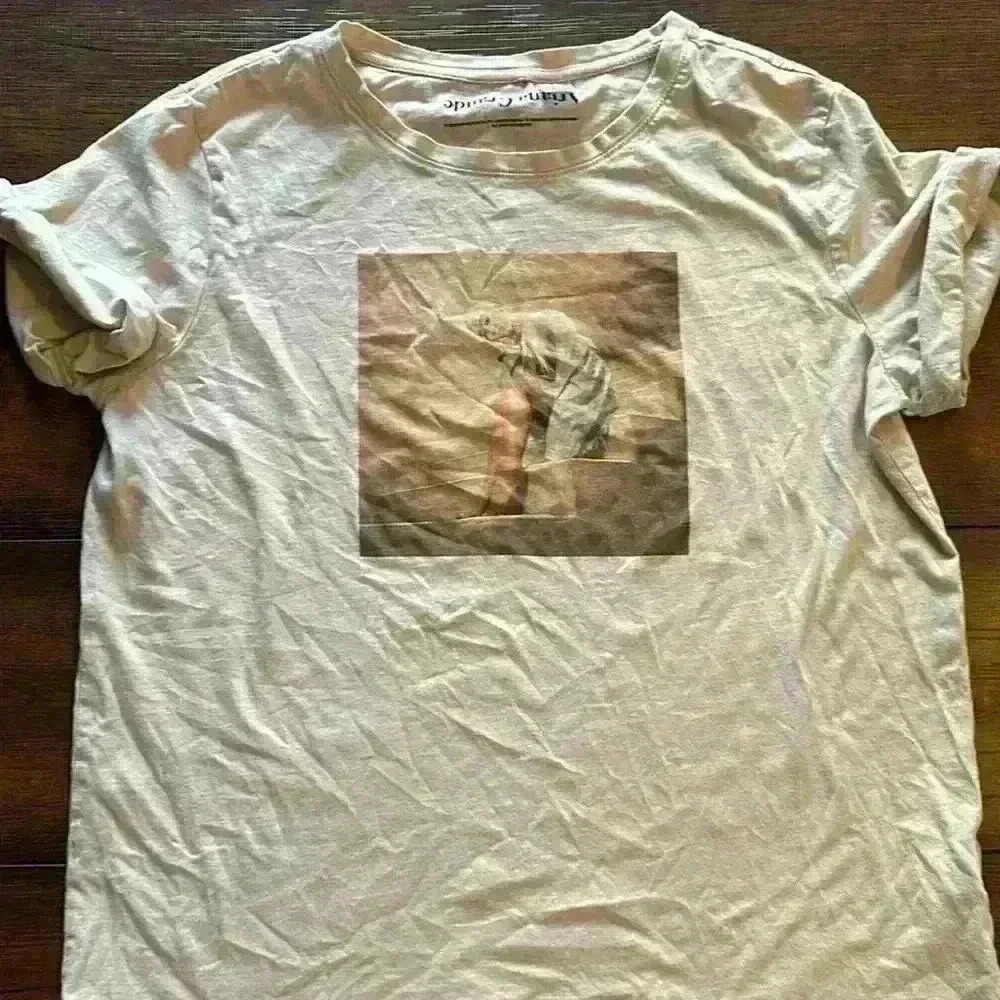 Ariana Grande Cream Graphic Short Sleeve Tee